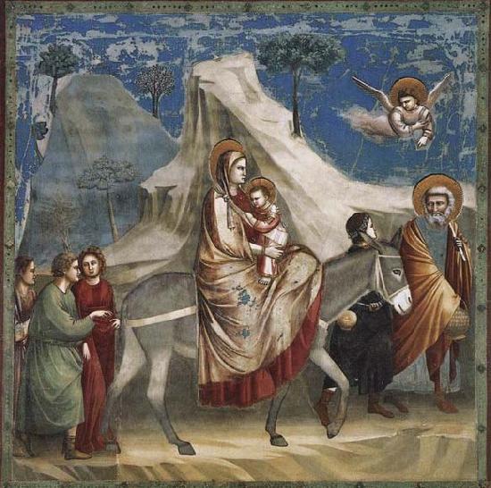 GIOTTO di Bondone Flight into Egypt